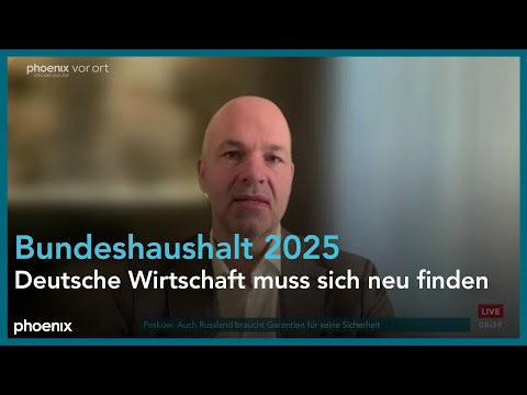 phoenix tagesgespräch mit Prof. Marcel Fratzscher zum Bundeshaushalt 2025 am 05.09.25