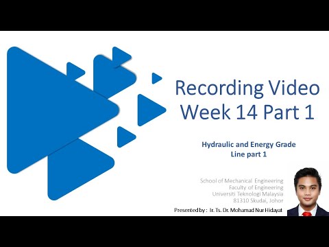 Hydraulic and Energy Grade Line part 1