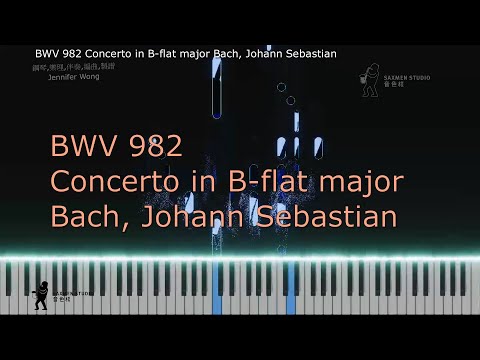 BWV 982 Concerto in B flat major Bach, Johann Sebastian