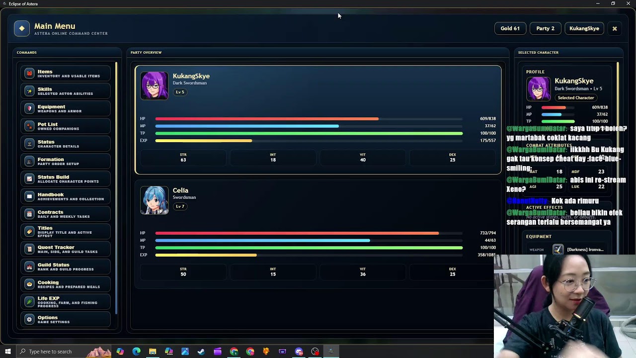 TESTING GAME ECLIPSE OF ASTERA