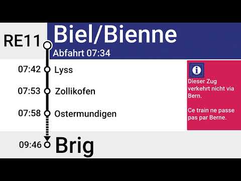 BLS Ansagen » RE11 Biel/Bienne — Brig | SLBahnen