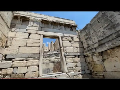 Beule Gate.  Entrance (Now Exit) to the Acropolis. - Acropolis Greece - ECTV