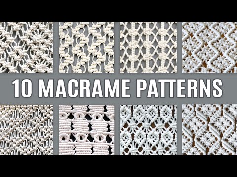 10 EASY MACRAME PATTERNS