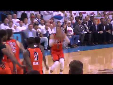 Adams and Westbrook Plan Intentional Missed Free Throw | April 23, 2017