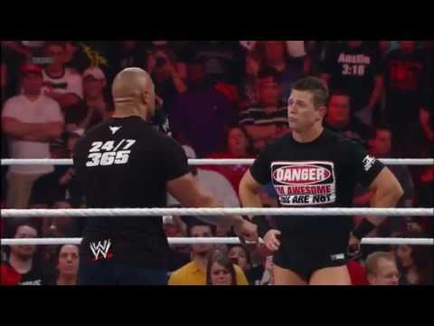 WWE.com Exclusive - The Rock confronts The Miz after RAW 19/03/2012