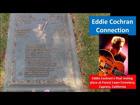 Eddie Cochran's grave at Forest Lawn Cemetery, Cypress, California