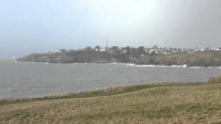preview picture of video 'Tempête le 1er février 2014 - Vue sur le Conquet - Finistère - Grosse mer'