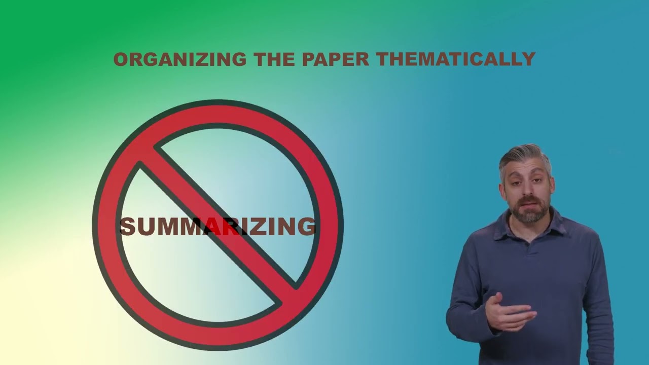 Summarative vs. Thematic Organization