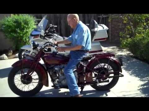 1929 Indian 101 Scout Motorcycle, restored and tuned by John Eagles, owned by Harry V Sucher