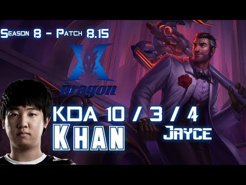 KZ Khan JAYCE vs CHO'GATH Top - Patch 8.15 KR Ranked