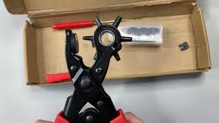 Pro-Master Leather Punch in Action! Good for Belts & Watches
