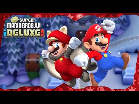 New Super Mario Bros. U Deluxe ᴴᴰ World 4: Frosted Glacier (All Star Coins 100%) Mario gameplay V1
