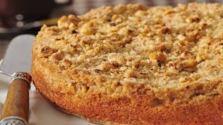 Apple Streusel Cake Recipe Demonstration - Joyofbaking.com