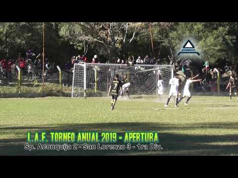 Sp. Aconquija 2 - San Lorenzo 3 (LAF - Apertura 2019) - 1ra fecha