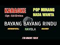 BAYANG BAYANG RINDU KARAOKE POP MINANG NADA CEWEK