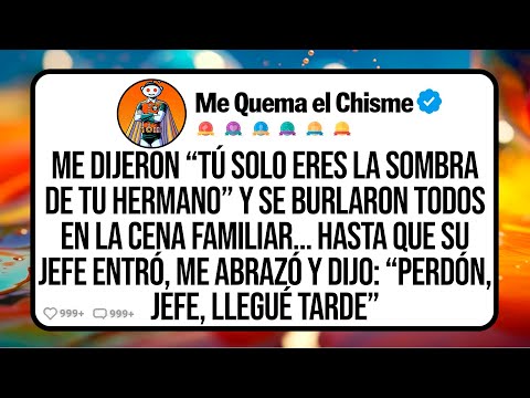 Me Dijeron “Tú Solo Eres la Sombra de Tu Hermano” y Se Burlaron Todos En La Cena Familiar… Hasta Que