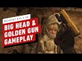 Resident Evil 4 VR - 10 Minutes of Big Head And Golden Gun Mode