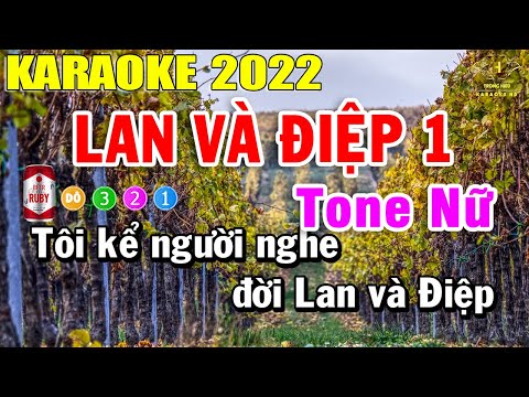 Lan Và Điệp 1 Karaoke Tone Nữ Nhạc Sống 2022 | Trọng Hiếu