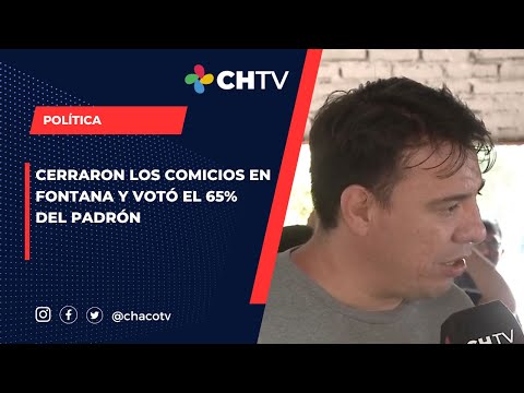CERRARON LOS COMICIOS EN FONTANA Y VOTÓ EL 65% DEL PADRÓN