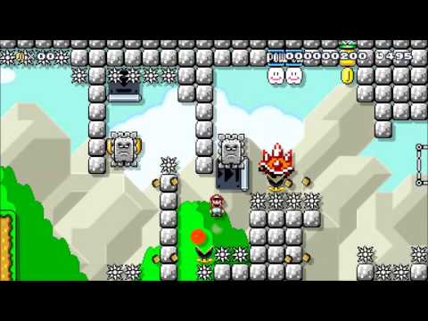 [SMM] Thwomp's Hideout (by Noah) - Friday Blind Kaizo Race #10 - 18th Place