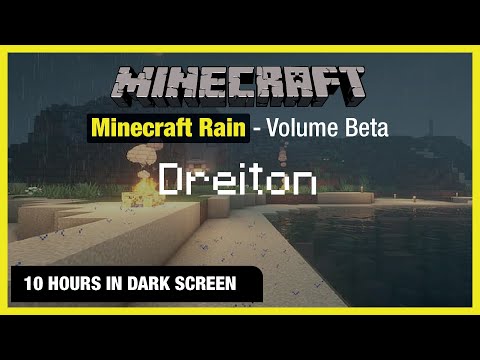 TreexCraft  - 🎧  Minecraft Rain | Dreiton | Minecraft Music | 10 Hours in Dark Screen