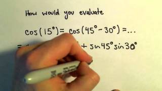 Identities for Sum and Differences of Sine and Cosine, Example 2