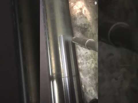 Pulizia Criogenica Tubo Alluminio Con Ghiaccio Secco