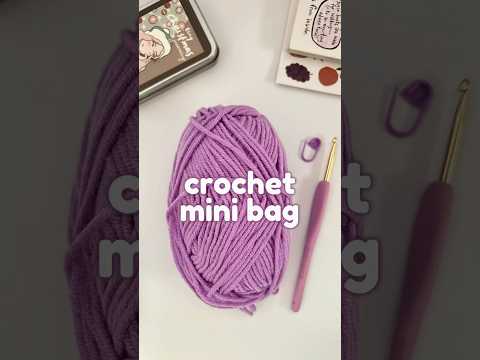 Crochet Mini Bag 👜 #crochet #crocheting #cute