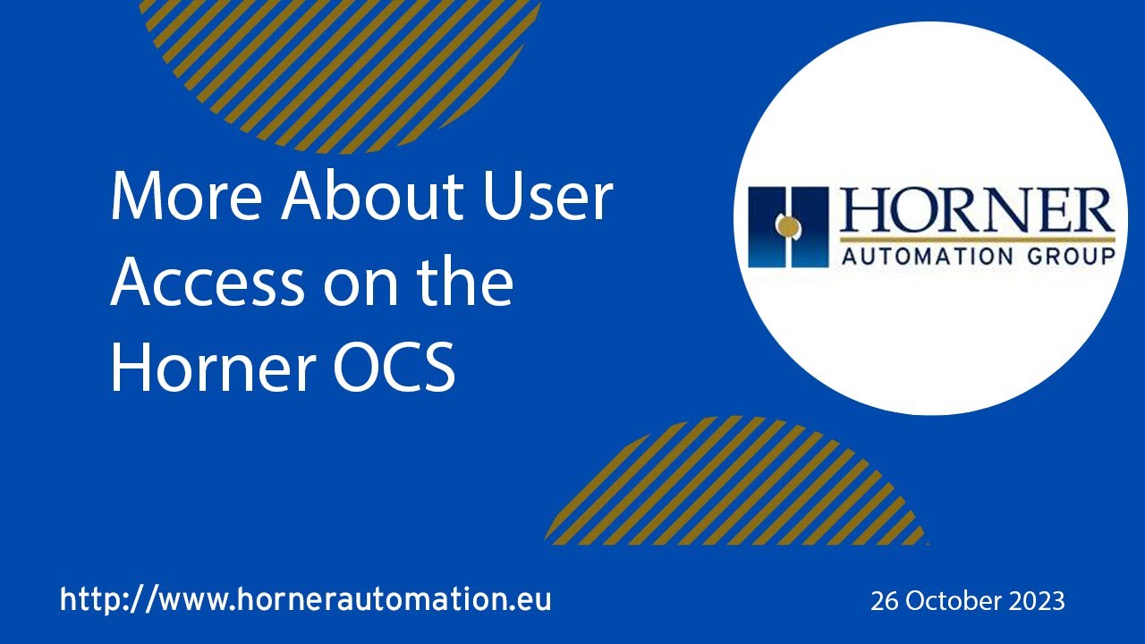 More About User Access on the Horner OCS