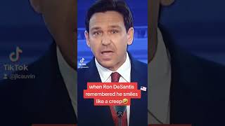 #RonDeSantis remembers he can't smile #GOPDebate