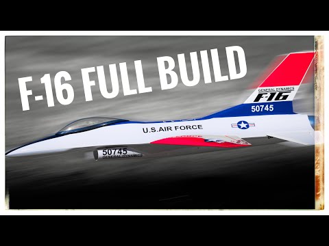Full Build: RC F-16 Fighter Jet | 3D Printed EDF Airplane using eSUN LW Filament