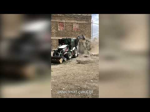 Fövqəladə Hallar Nazirliyi tərəfindən daha bir qanunsuz tikili sökülüb