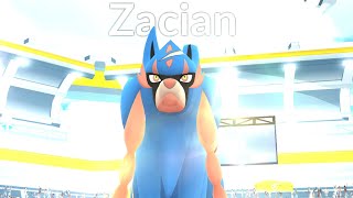 Battling Zacian