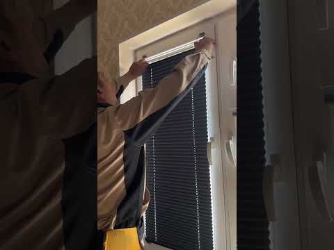 Турецкие жалюзи плиссе в Ташкенте. Процесс установки.