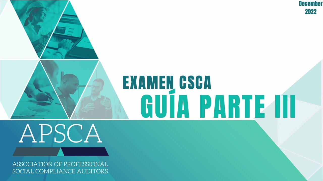 Examen CSCA Guia Parte III