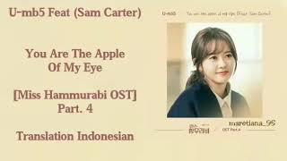 Download lagu U-mb5 Feat Sam Carter – You Are The Apple Of My Eye Lyrics INDO Miss Hammurabi 미스 함무라비 OST Part. 4 mp3