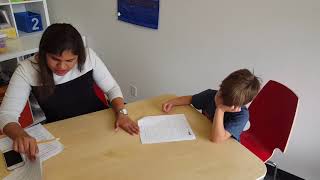 Video Example: A tutor administers the Number Identification measure t