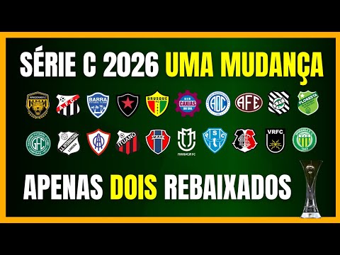 SERIES C 2026 | REGULATION CHANGE | ONLY 2 TEAMS WILL BE RELEGATED