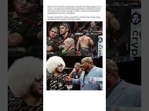 khabib & usman coaching umar at ufc 321 🔥