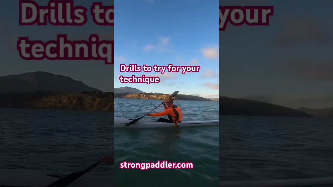 Technique drills for surf ski or kayak