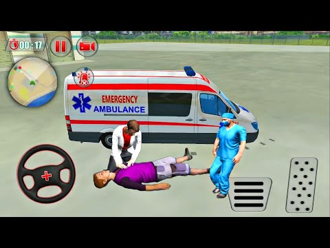 Ambulance Robot City Rescue Game - 911 Emergency Ambulance Simulator Android Gameplay