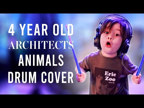 "Animals" - Architects (4 year old drummer Coen Krysiak)