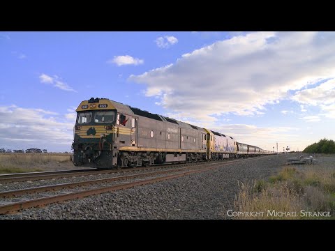 7738V Pacific National Grain Train With G523 & G540 Departs Gheringhap Loop (18/6/2024) - PoathTV