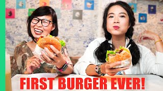 Download the video "Vietnamese Girls Try Cheeseburgers for the FIRST TIME!!! HUGE Saigon Burger Tour in Vietnam!"
