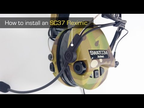 How to install a SWATCOM SC37 Mic (Transform your hearing protector into a communications headset)