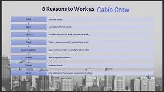 Reasons to work as cabin crew