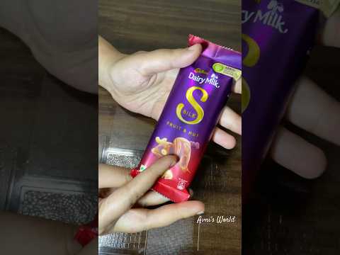 ASMR Cadbury Dairy Milk Silk Fruit & Nut 🥜 chocolate 🍫 #shorts