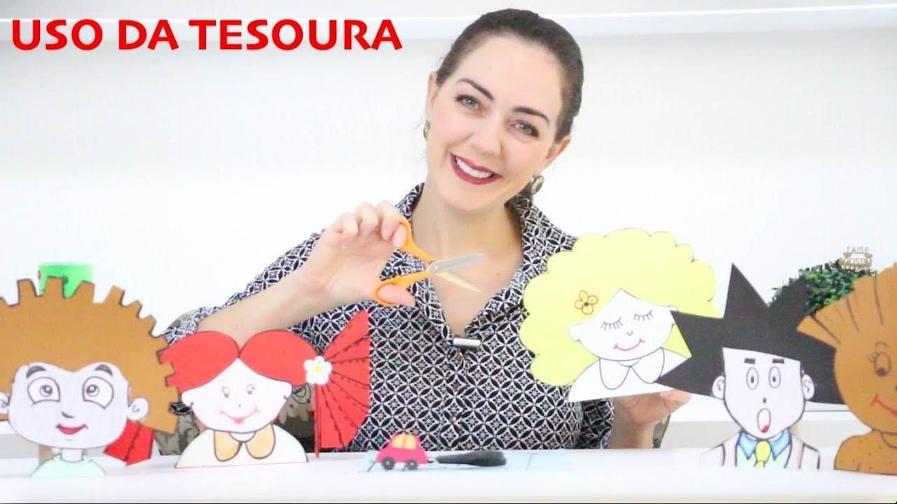 USO DA TESOURA - EXERCÍCIOS PRÁTICOS DE COORDENAÇÃO MOTORA - Material para impressão