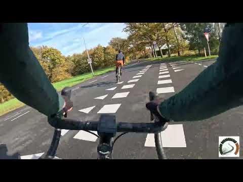 Breda gravel route halfway around the clock north to south