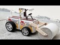 How To Make Small DC Motor Road Roller Of Matchbox